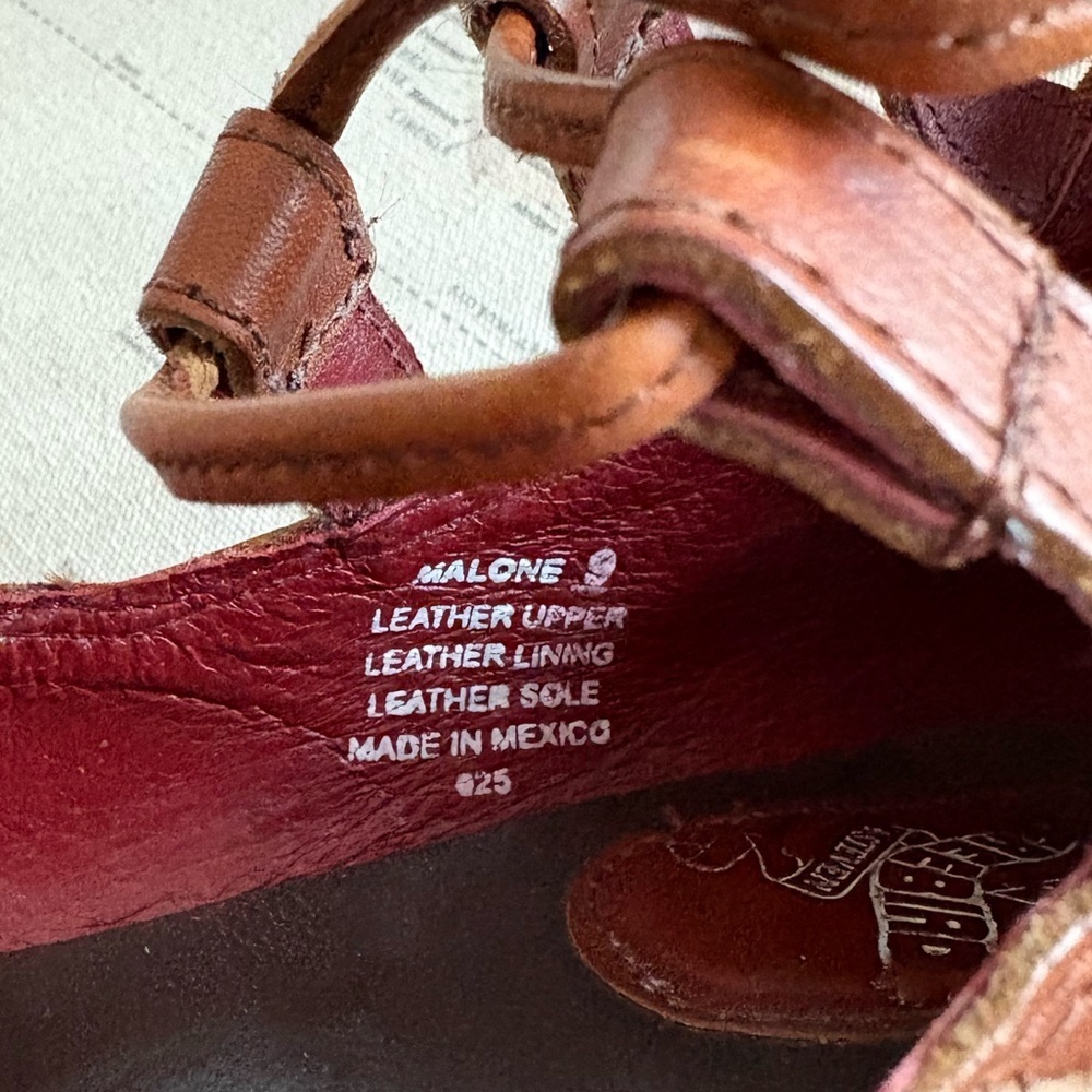 Freebird by Steven Malone Cognac Multi Leather Shoes Booties 9 - Picture 12 of 13